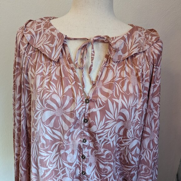 Anthropologie Florence Balducci Femme Collared Blouse - Picture 10 of 11